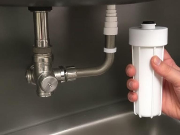 Turn Off the Water Supply to Water Filter Cartridge Replacement
