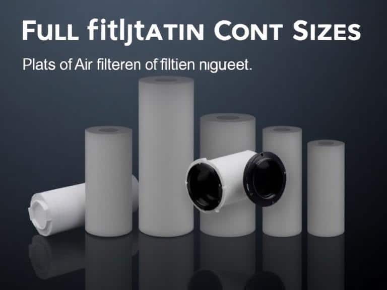 Full Filtration Cartridge Sizes