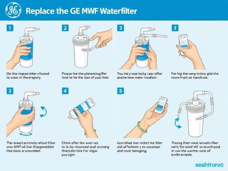 6 Steps to replacement GE MWF water filter